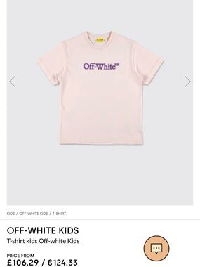 Off-White Kids Pale Pink Logo Tee